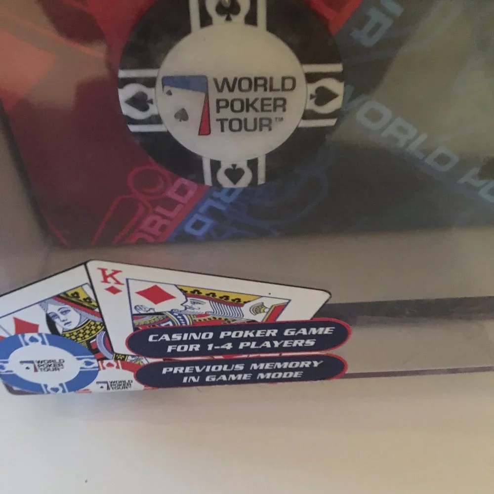 World Poker Tour Travel Game Wrist Watch Texas Hold'em Official With keychain